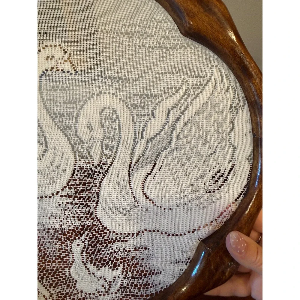 Vintage Swan Lace Wall Hanging - Picture 6 of 17